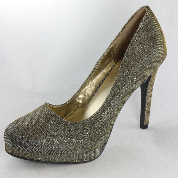 fioni silver heels
